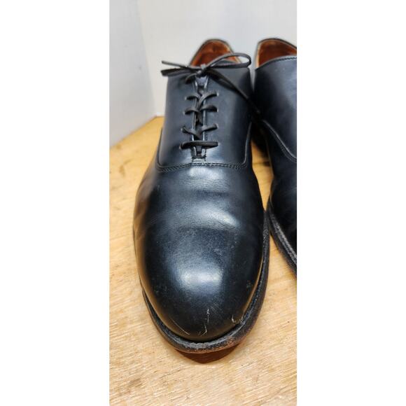 Alden 932 Balmoral Oxford Black Calfskin USA Sz 12 Rt Toe Damage See Pics READ!! main image 9